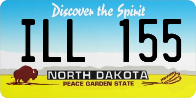 ND license plate ILL155