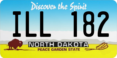 ND license plate ILL182