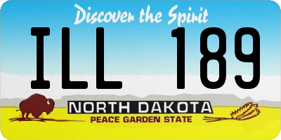 ND license plate ILL189