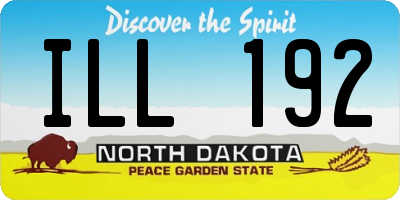 ND license plate ILL192