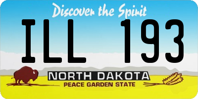 ND license plate ILL193
