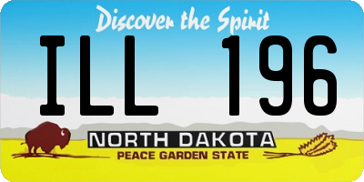 ND license plate ILL196