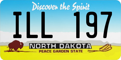 ND license plate ILL197