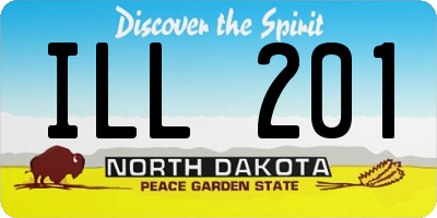 ND license plate ILL201