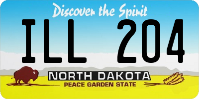 ND license plate ILL204