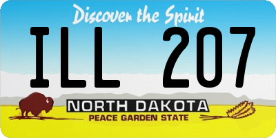 ND license plate ILL207