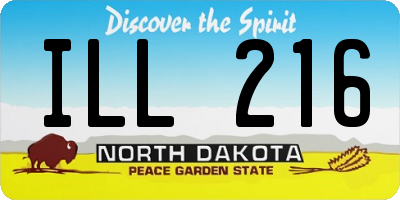 ND license plate ILL216