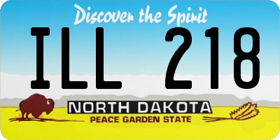 ND license plate ILL218