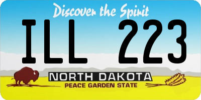 ND license plate ILL223