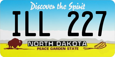 ND license plate ILL227