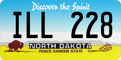 ND license plate ILL228