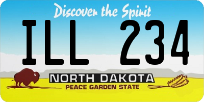 ND license plate ILL234