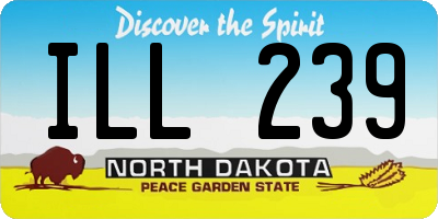 ND license plate ILL239