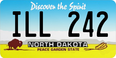 ND license plate ILL242