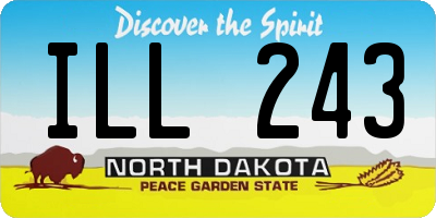 ND license plate ILL243