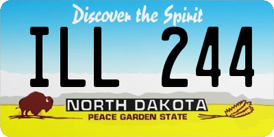 ND license plate ILL244