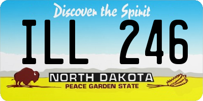 ND license plate ILL246