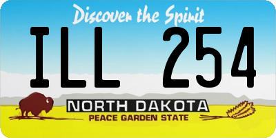 ND license plate ILL254