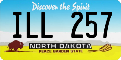 ND license plate ILL257