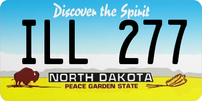 ND license plate ILL277