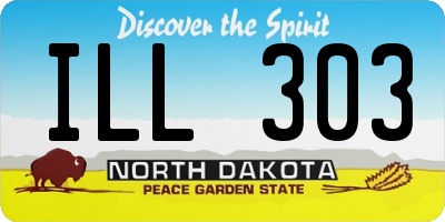 ND license plate ILL303