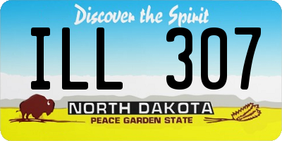 ND license plate ILL307