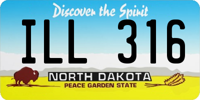 ND license plate ILL316