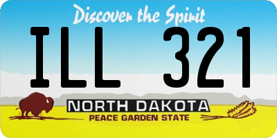 ND license plate ILL321