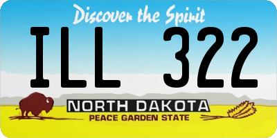 ND license plate ILL322