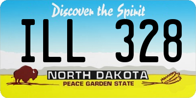 ND license plate ILL328