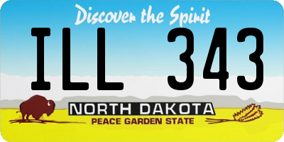 ND license plate ILL343
