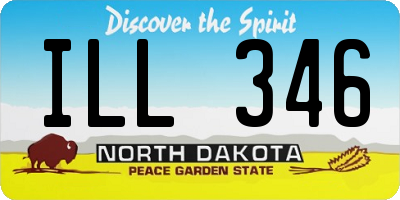 ND license plate ILL346