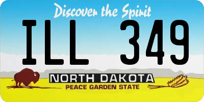 ND license plate ILL349