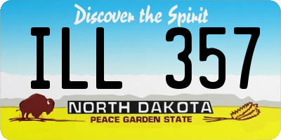 ND license plate ILL357