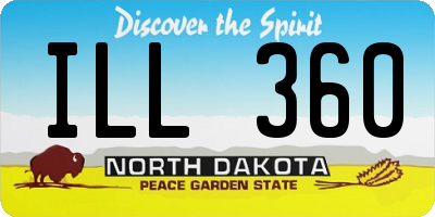 ND license plate ILL360