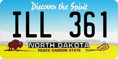 ND license plate ILL361