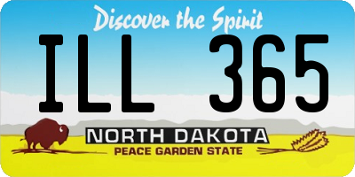 ND license plate ILL365