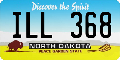 ND license plate ILL368