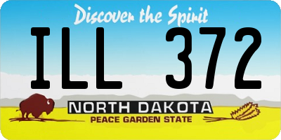ND license plate ILL372