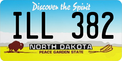 ND license plate ILL382