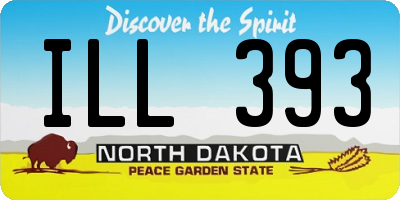 ND license plate ILL393