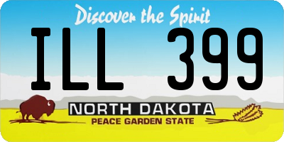 ND license plate ILL399