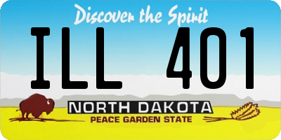 ND license plate ILL401