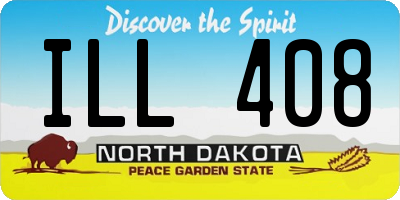 ND license plate ILL408