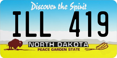 ND license plate ILL419