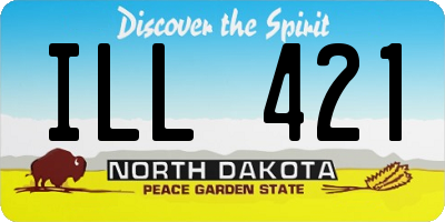 ND license plate ILL421