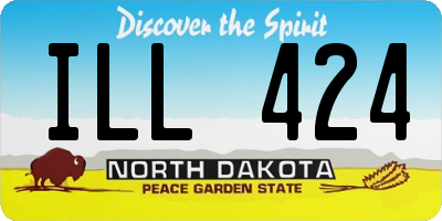 ND license plate ILL424