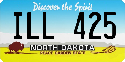 ND license plate ILL425