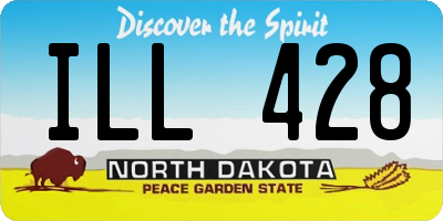 ND license plate ILL428