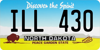 ND license plate ILL430